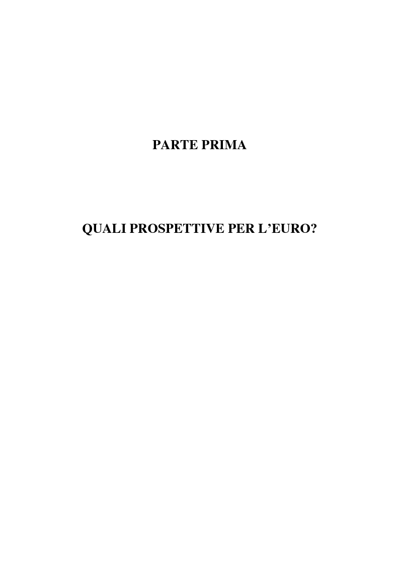 Anteprima della tesi: Le implicazioni della moneta unica europea per i mercati obbligazionari internazionali: un'analisi di medio periodo, Pagina 5