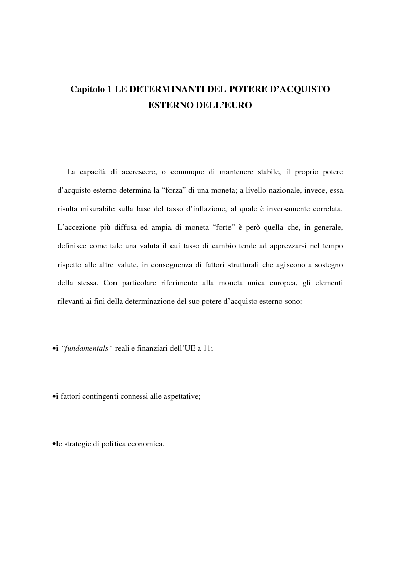 Anteprima della tesi: Le implicazioni della moneta unica europea per i mercati obbligazionari internazionali: un'analisi di medio periodo, Pagina 6
