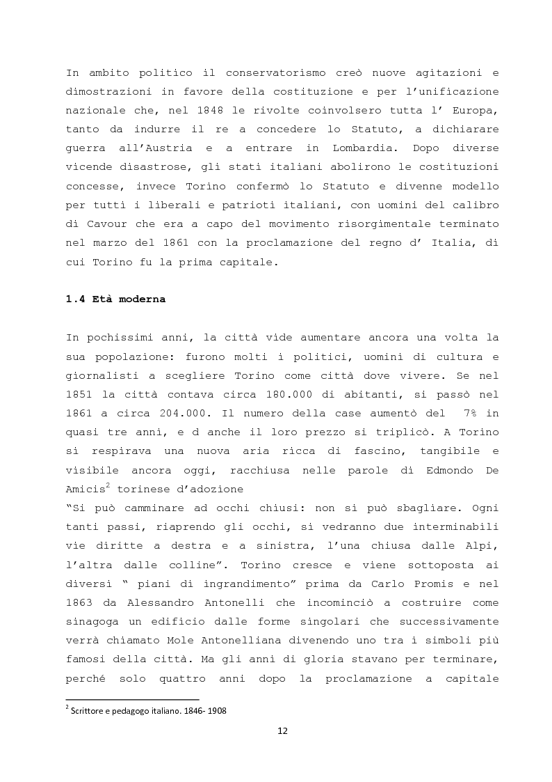 Anteprima della tesi: Il ruolo dei cambiamenti socio - culturali nella creazione di una nuova meta turistica: il caso Torino, Pagina 10