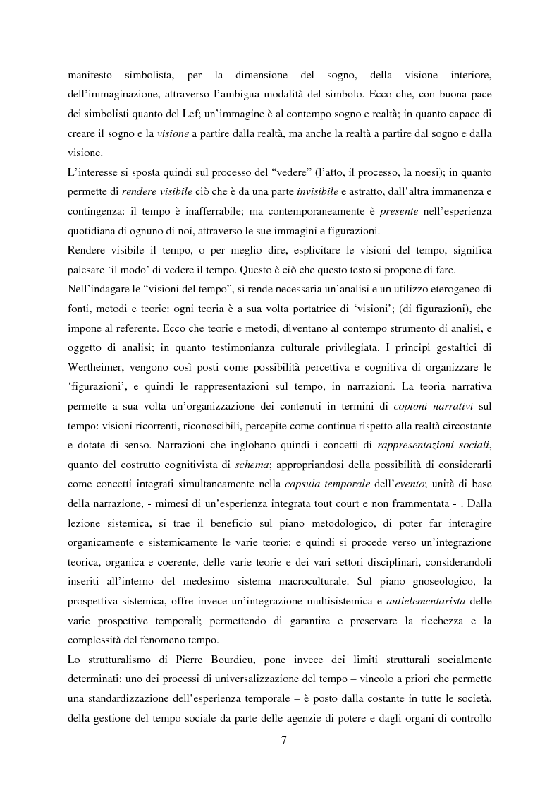 Anteprima della tesi: Vedere il Tempo. Analisi Transtorica e Transculturale dei Sistemi di Temporalità, Pagina 3