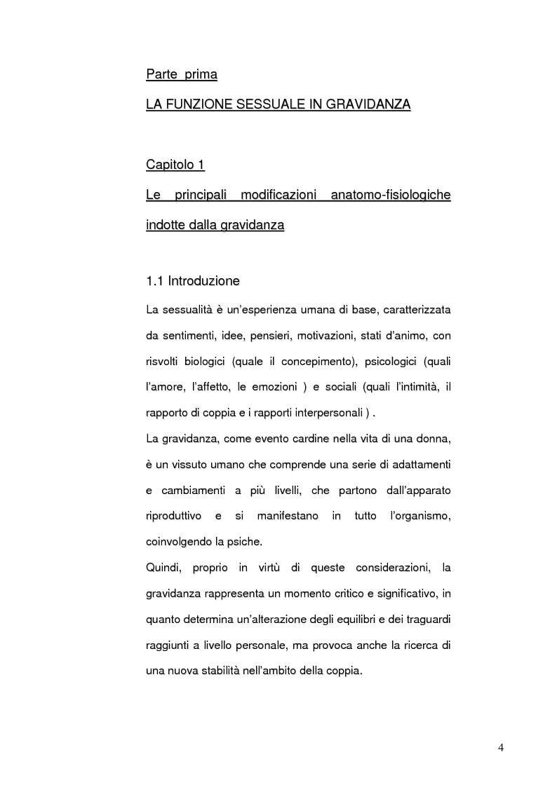 Anteprima della tesi: Benessere psicofisico, relazione di coppia e sessualità in gravidanza. L'Ostetrica e il Counselling sessuologico sulla base di una indagine conoscitiva., Pagina 5