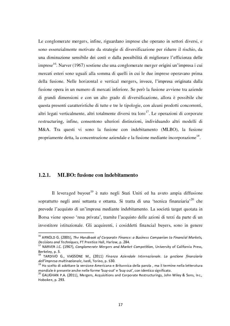 Anteprima della tesi: Fusioni e Acquisizioni: il caso Intesa Sanpaolo., Pagina 13