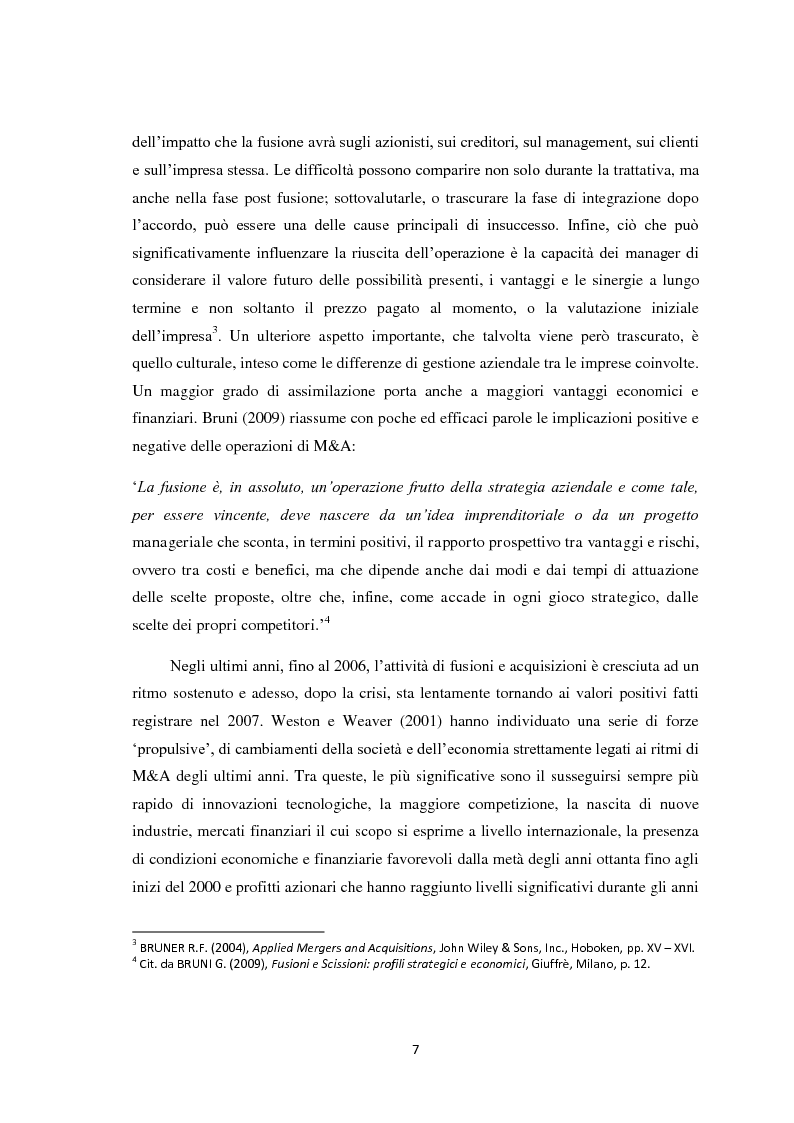 Anteprima della tesi: Fusioni e Acquisizioni: il caso Intesa Sanpaolo., Pagina 3