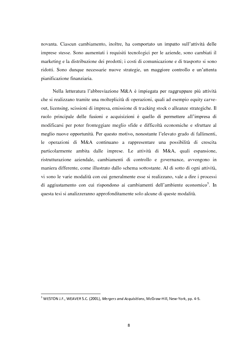 Anteprima della tesi: Fusioni e Acquisizioni: il caso Intesa Sanpaolo., Pagina 4