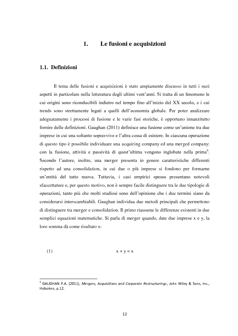 Anteprima della tesi: Fusioni e Acquisizioni: il caso Intesa Sanpaolo., Pagina 8