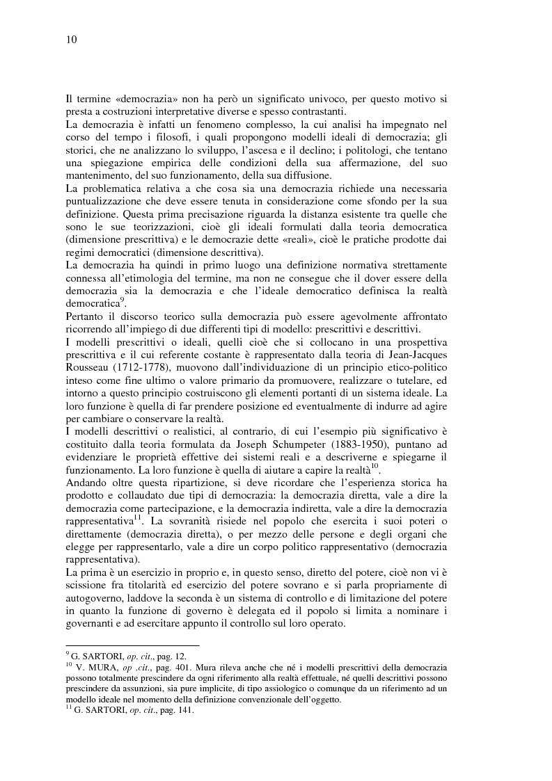 Anteprima della tesi: La democrazia del Profeta: per un confronto tra concetto occidentale e concetto islamico di democrazia., Pagina 9