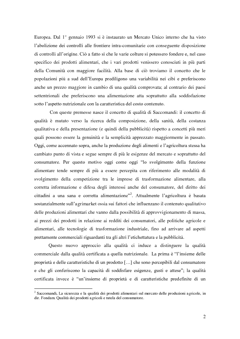 Anteprima della tesi: Qualità: nuovi orizzonti tra norme tecniche, Corte di Giustizia CE e strumenti di tutela., Pagina 3