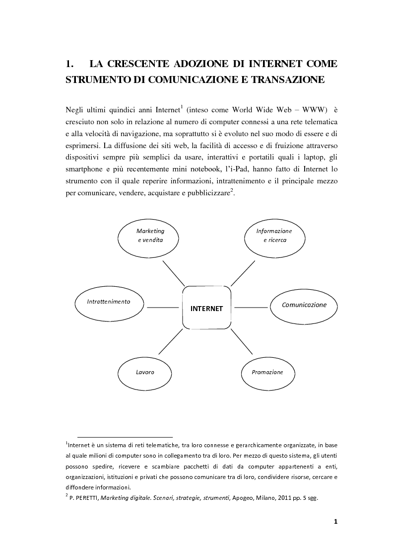 Anteprima della tesi: Il Web Marketing e la Vendita dei Servizi Turistici Online, Pagina 4