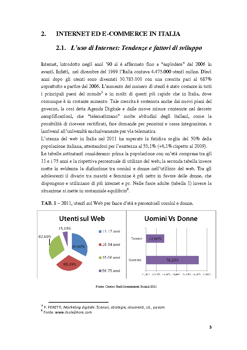Anteprima della tesi: Il Web Marketing e la Vendita dei Servizi Turistici Online, Pagina 6