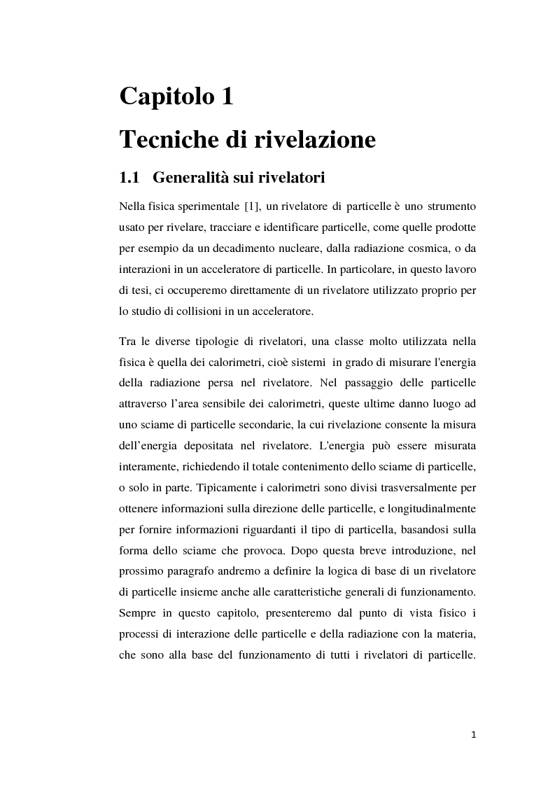 Anteprima della tesi: Utilizzo del silicio nella fisica delle alte energie: ingegnerizzazione e costruzione del calorimetro QcalT, Pagina 6