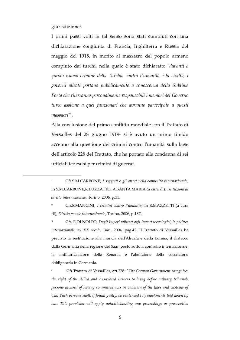 Anteprima della tesi: Nuove forme di responsabilità penale internazionale dell'individuo: La Joint Criminal Enterprise , Pagina 5