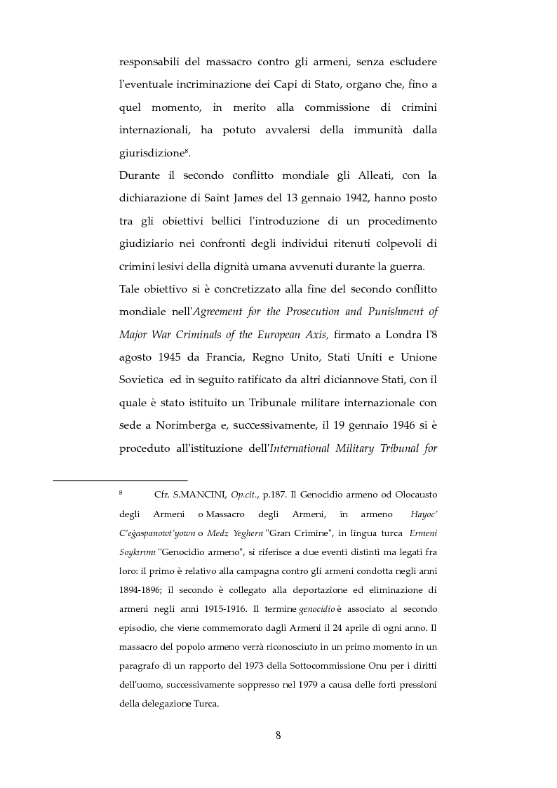 Anteprima della tesi: Nuove forme di responsabilità penale internazionale dell'individuo: La Joint Criminal Enterprise , Pagina 7