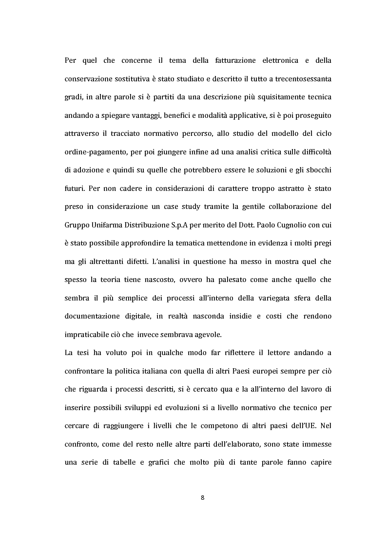 Anteprima della tesi: La Fatturazione Elettronica e Sistemi IT Nel Contesto Europeo: Analisi di un caso aziendale, Pagina 3