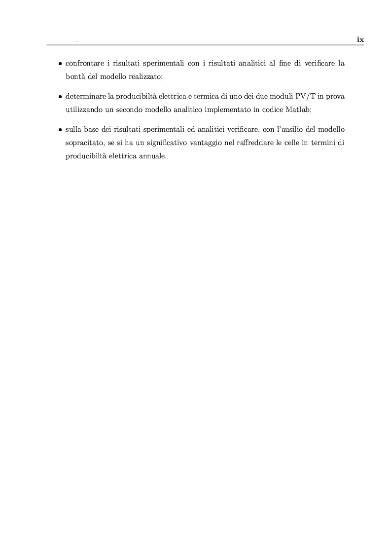 Anteprima della tesi: Studio sperimentale e numerico di sistemi fotovoltaici ibridi PV/T, Pagina 4