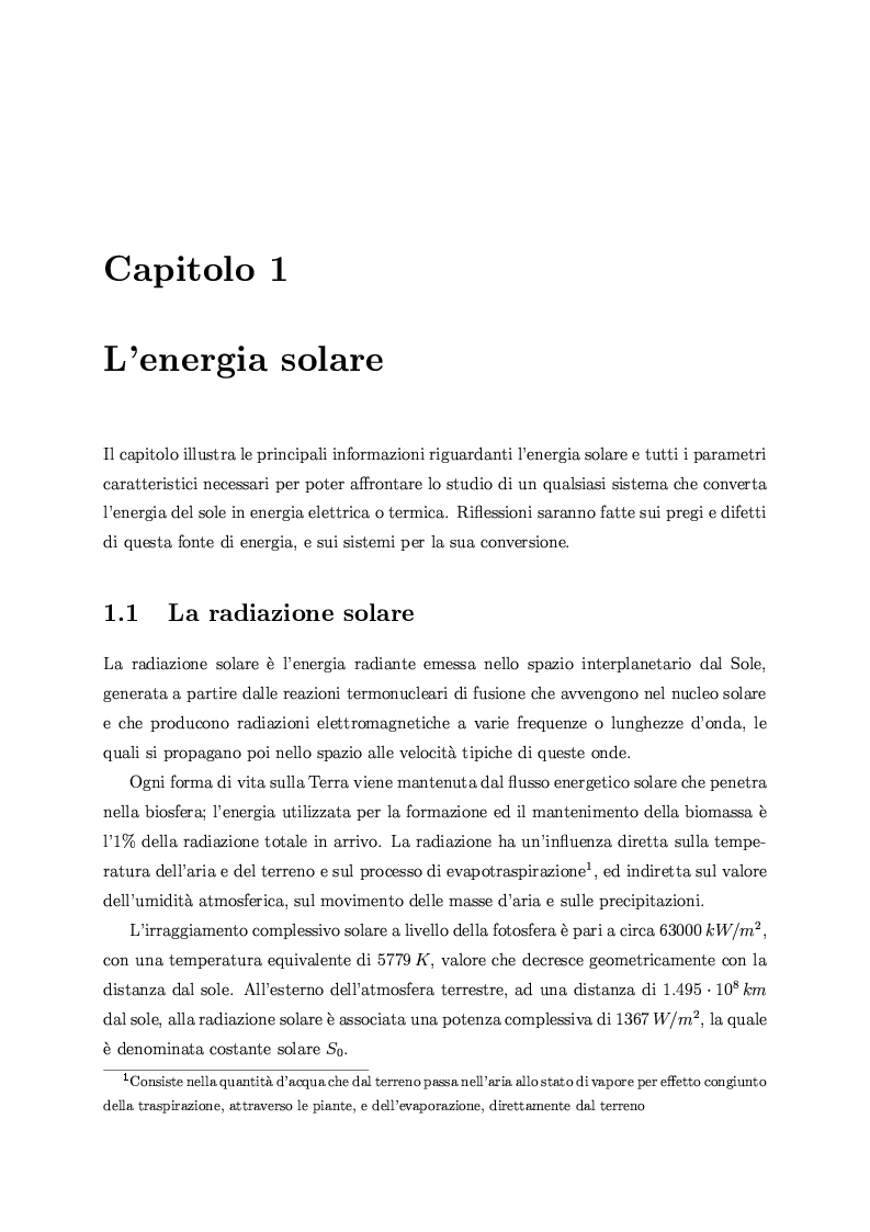 Anteprima della tesi: Studio sperimentale e numerico di sistemi fotovoltaici ibridi PV/T, Pagina 6