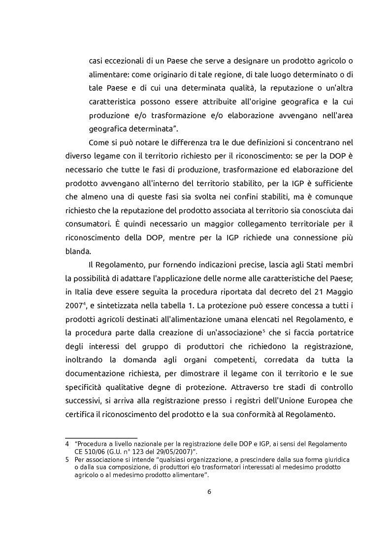 Estratto dalla tesi: Le indicazioni geografiche come beni di club
