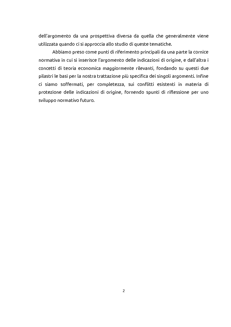 Anteprima della tesi: Le indicazioni geografiche come beni di club, Pagina 3