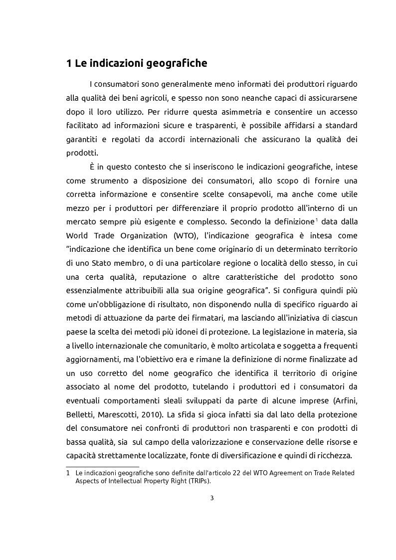 Anteprima della tesi: Le indicazioni geografiche come beni di club, Pagina 4