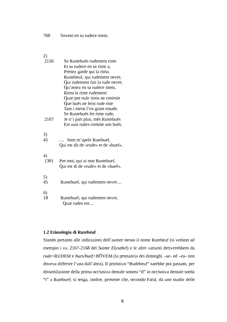 Anteprima della tesi: La rima equivoca in Rutebeuf, Pagina 3