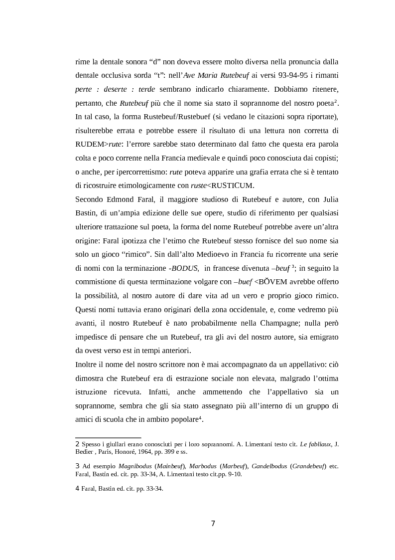 Anteprima della tesi: La rima equivoca in Rutebeuf, Pagina 4