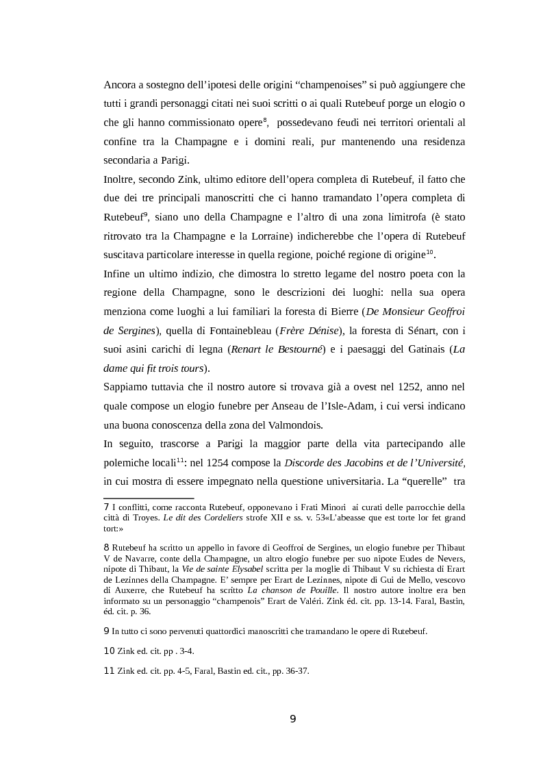 Anteprima della tesi: La rima equivoca in Rutebeuf, Pagina 6