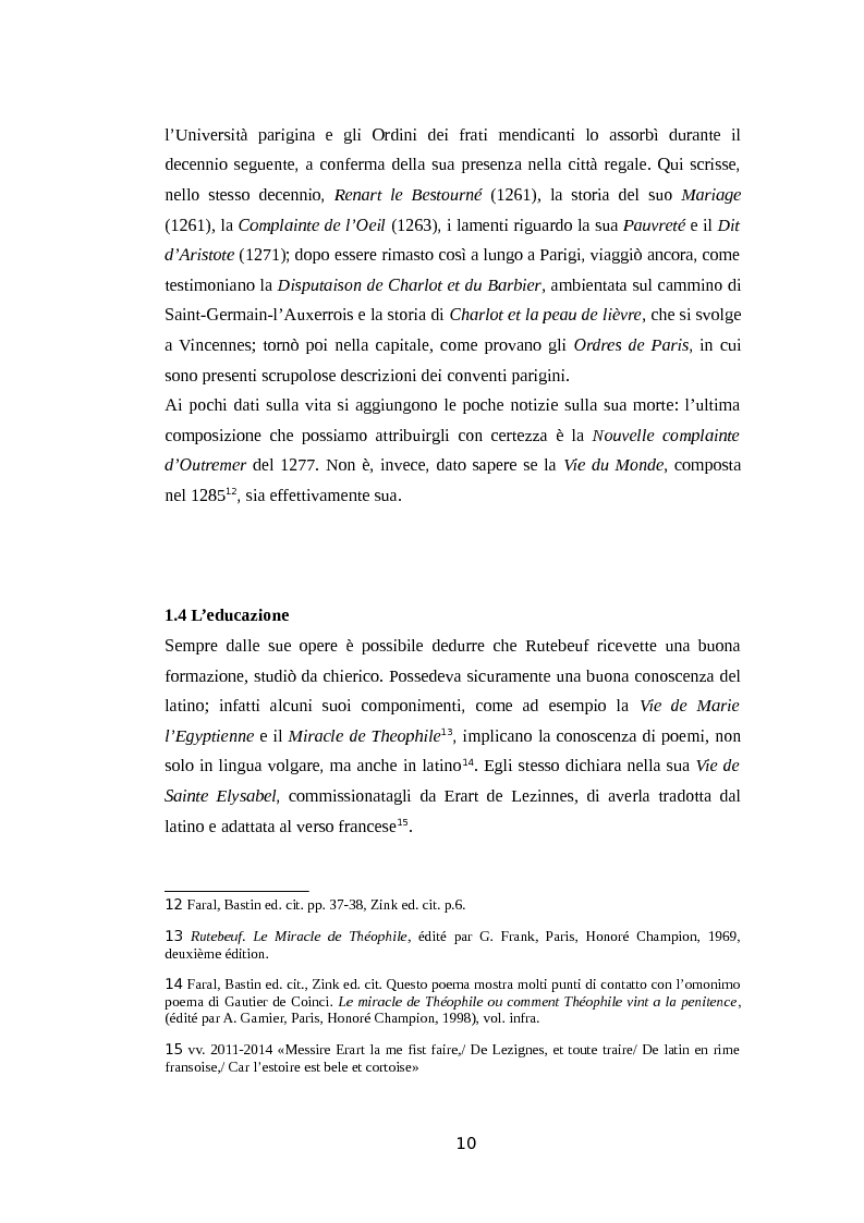 Anteprima della tesi: La rima equivoca in Rutebeuf, Pagina 7