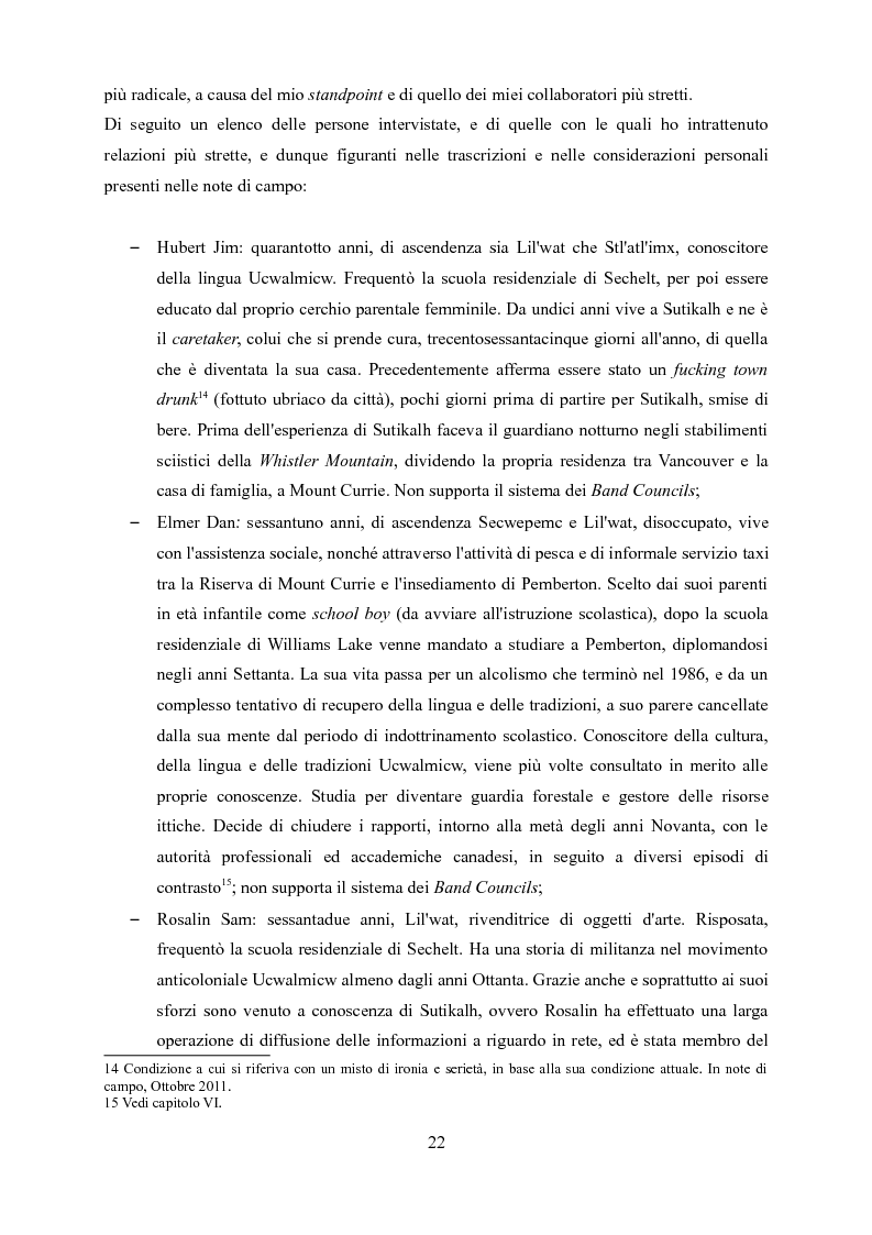 Estratto dalla tesi: Ucwalmicw T'micw, la nostra terra: dinamiche di gestione fondiaria dei territori indigeni in British Columbia