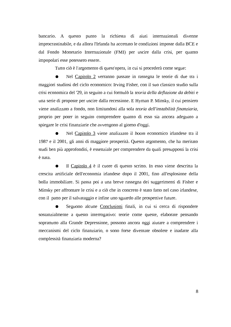 Anteprima della tesi: Instabilità e crisi finanziaria: il caso dell'Irlanda, Pagina 5