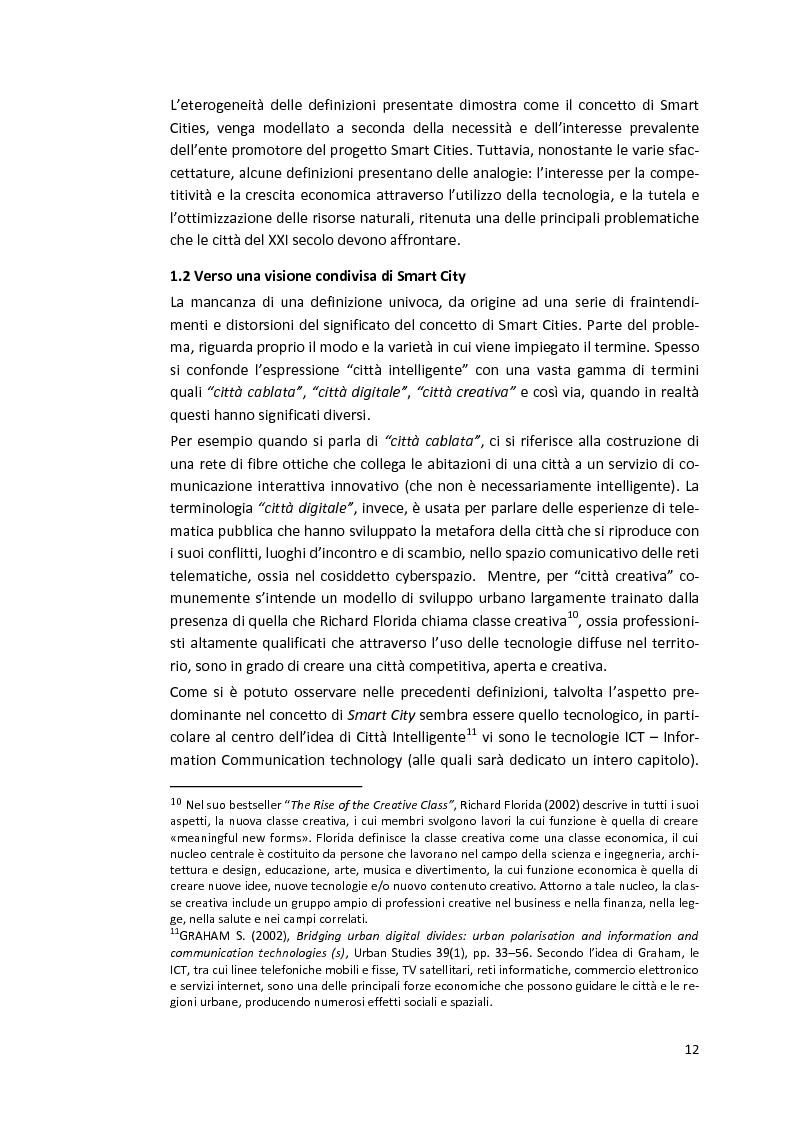 Anteprima della tesi: Smart Cities. Definizioni e confronti, Pagina 10