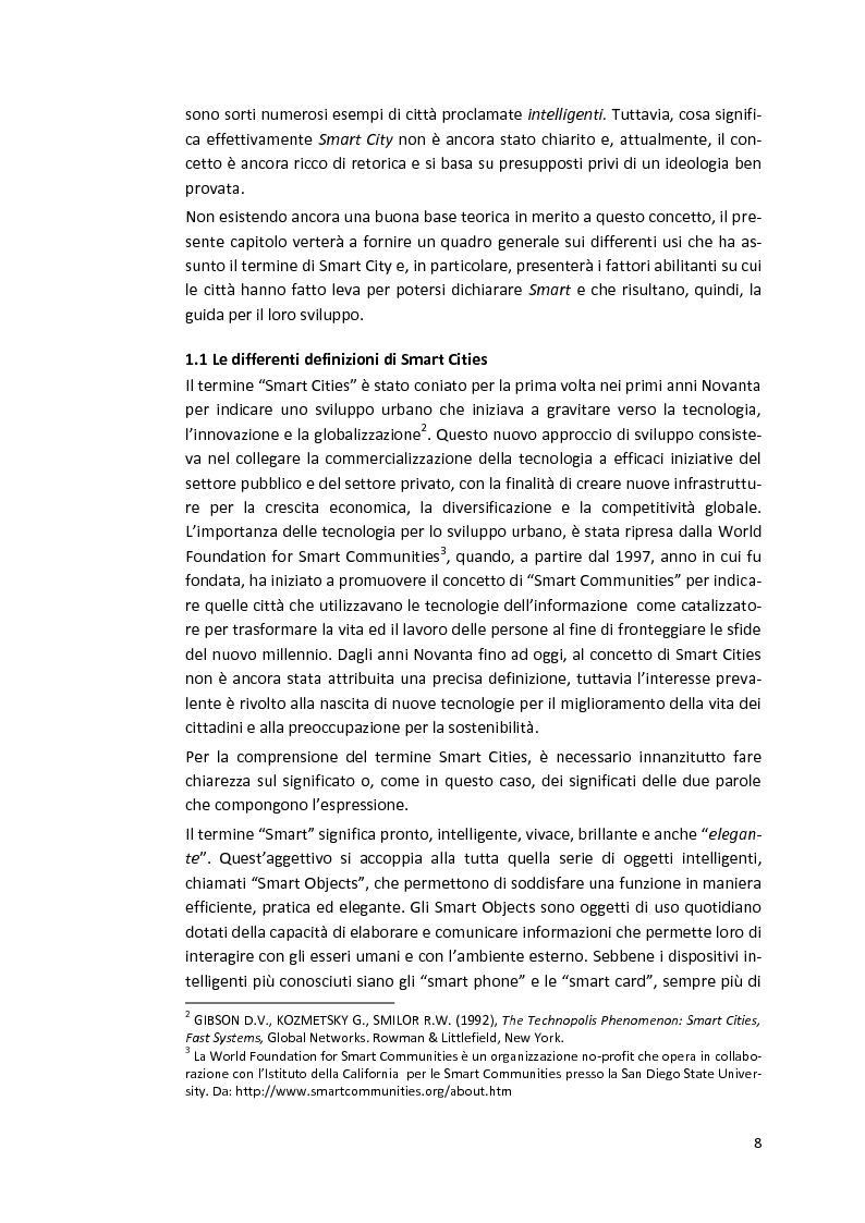 Anteprima della tesi: Smart Cities. Definizioni e confronti, Pagina 6