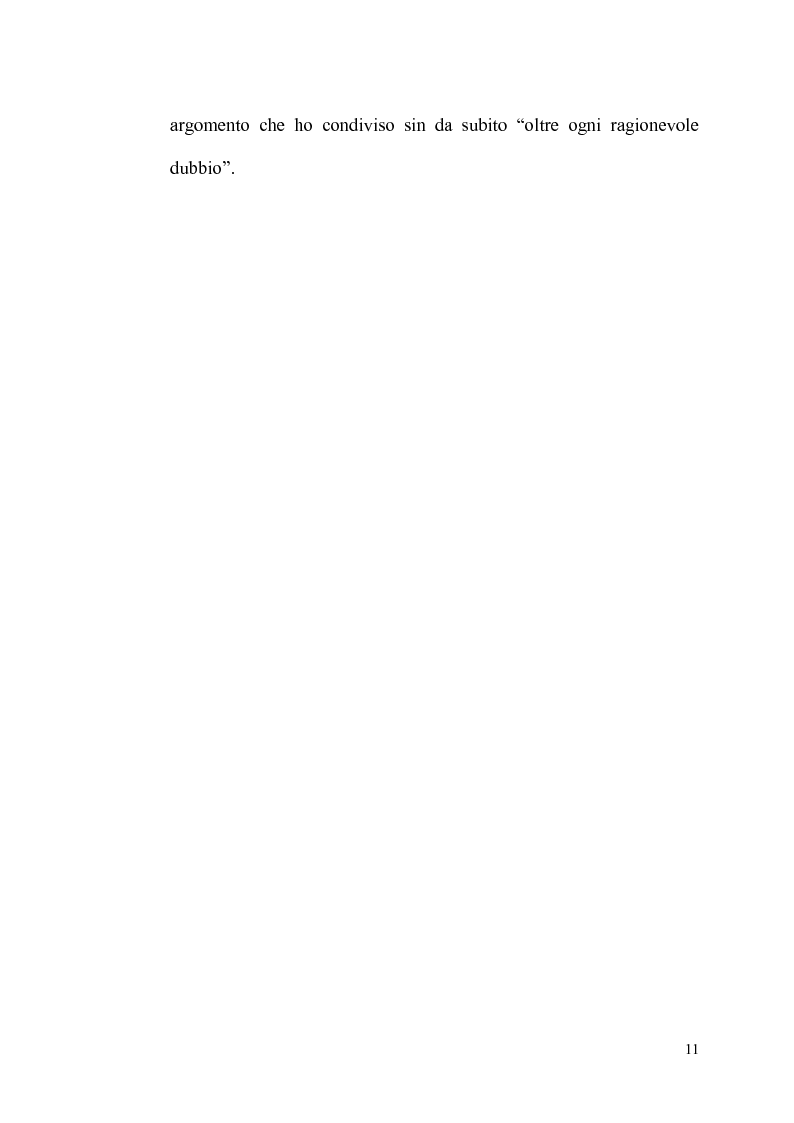 Anteprima della tesi: ''Oltre ogni ragionevole dubbio'' filosofia e fenomenologia del processo penale, Pagina 10
