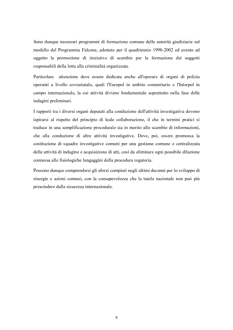 Anteprima della tesi: Cooperazione Internazionale e lotta alla criminalità organizzata, Pagina 3