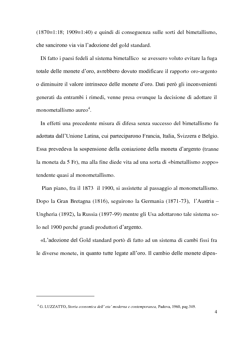 Anteprima della tesi: Gli accordi di Bretton Woods - Origini e funzionamento, Pagina 4