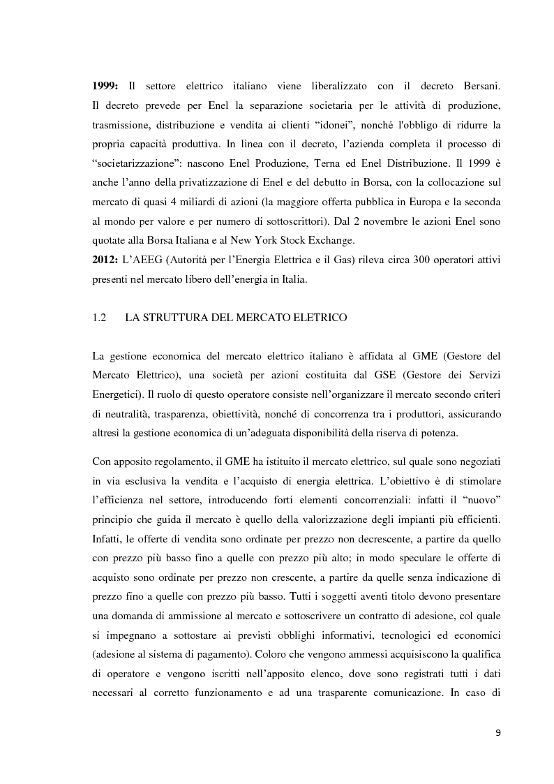 Anteprima della tesi: L'offerta commerciale nel mercato elettrico italiano, Pagina 5