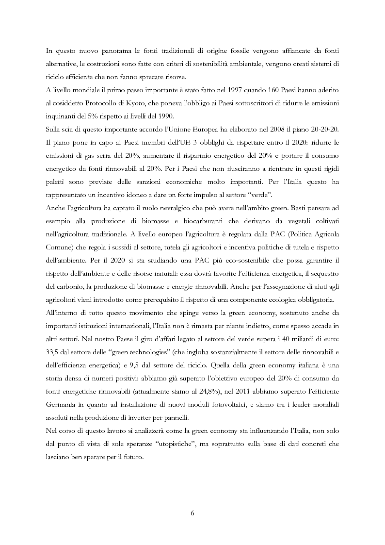 Anteprima della tesi: L'impatto della green economy in Italia: un'economia alternativa è davvero possibile?, Pagina 3