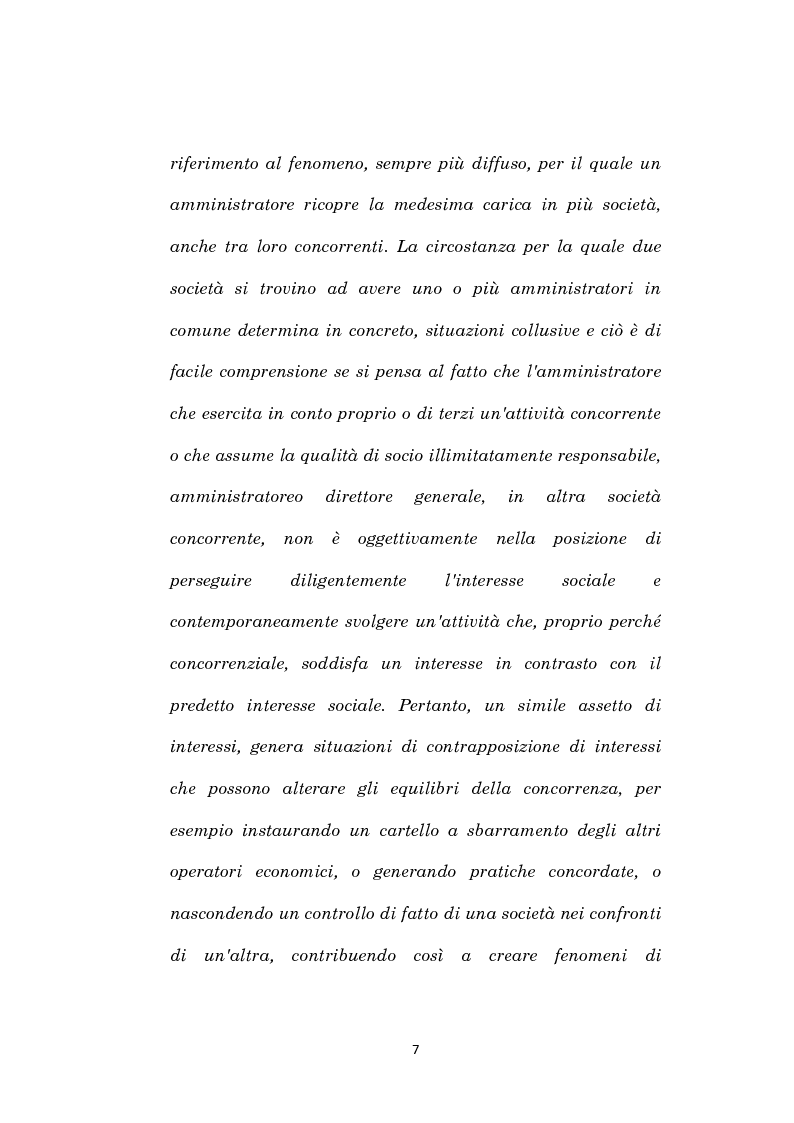 Anteprima della tesi: La corporate governance e il fenomeno dell'interlocking, Pagina 4