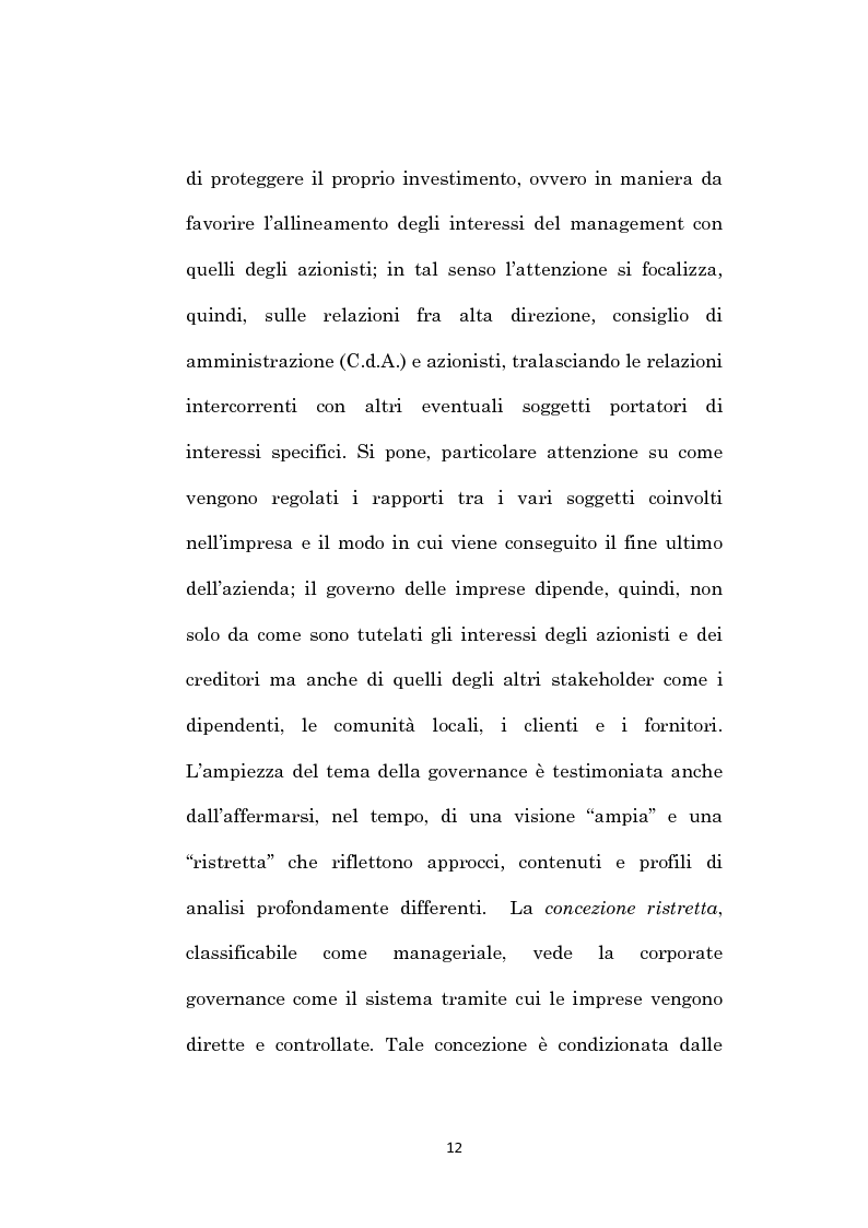 Anteprima della tesi: La corporate governance e il fenomeno dell'interlocking, Pagina 9