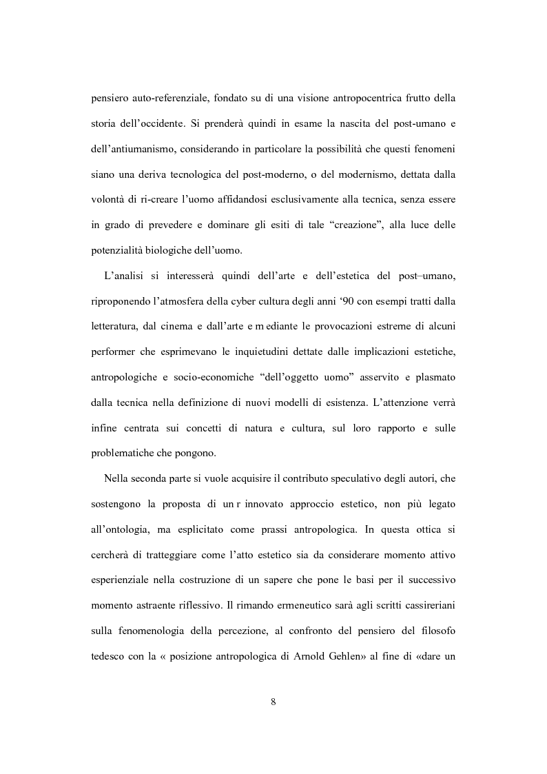 Anteprima della tesi: La visione estetica di Herbert Read fra umano e postumano, Pagina 3