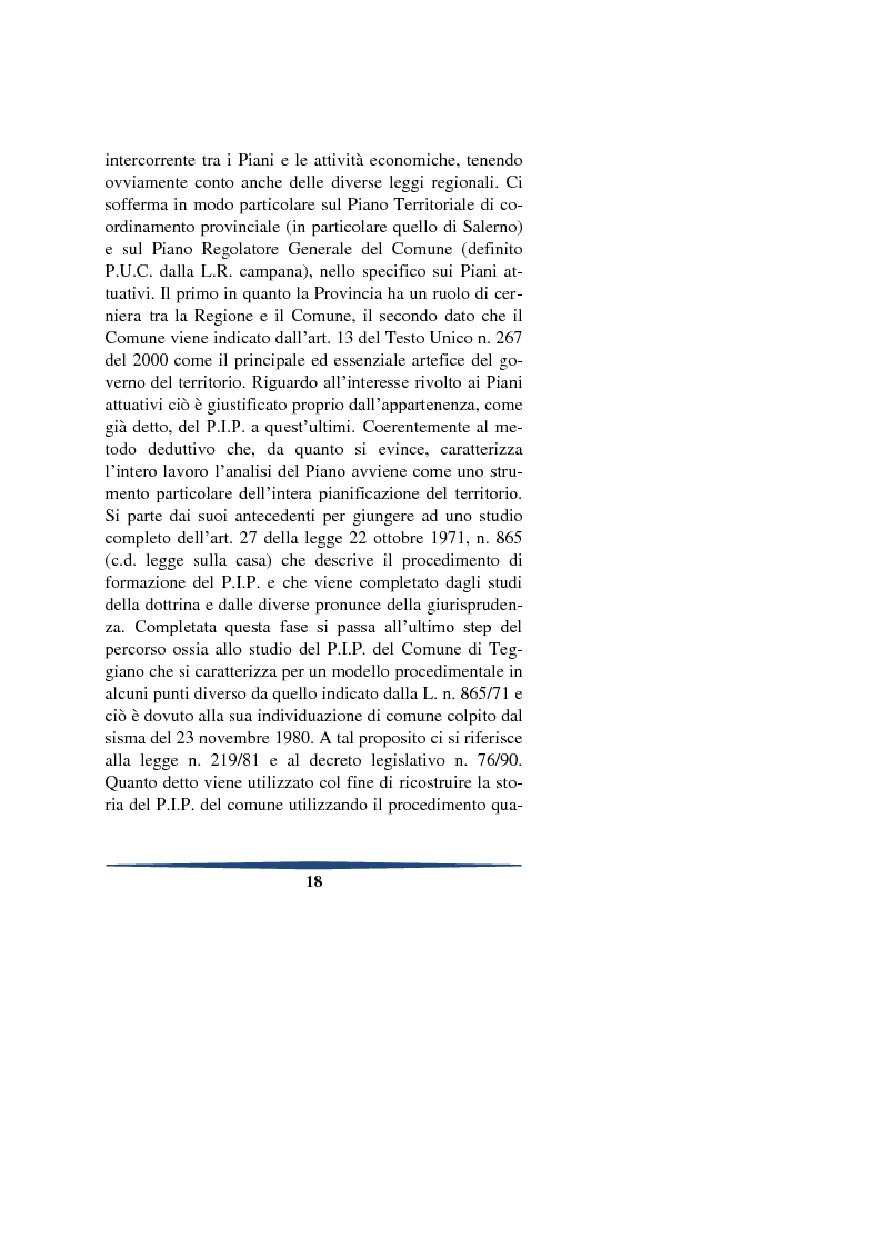 Anteprima della tesi: Il piano degli insediamenti produttivi tra governo del territorio e regolazione delle attività economiche. Il caso del comune di Teggiano, Pagina 5