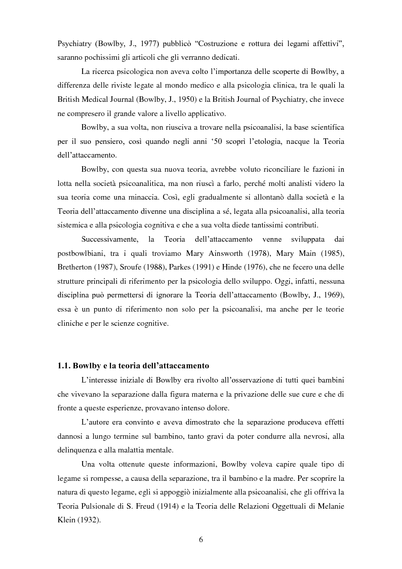 Anteprima della tesi: Le rappresentazioni mentali in gravidanza nella genitorialità tipica e ''a rischio'': strategie di prevenzione e di intervento precoce, Pagina 7
