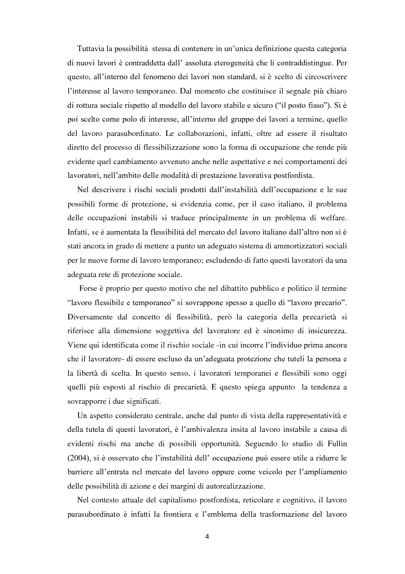 Anteprima della tesi: Quale rappresentanza per quale lavoro? Il sindacato italiano di fronte al lavoro che cambia., Pagina 3