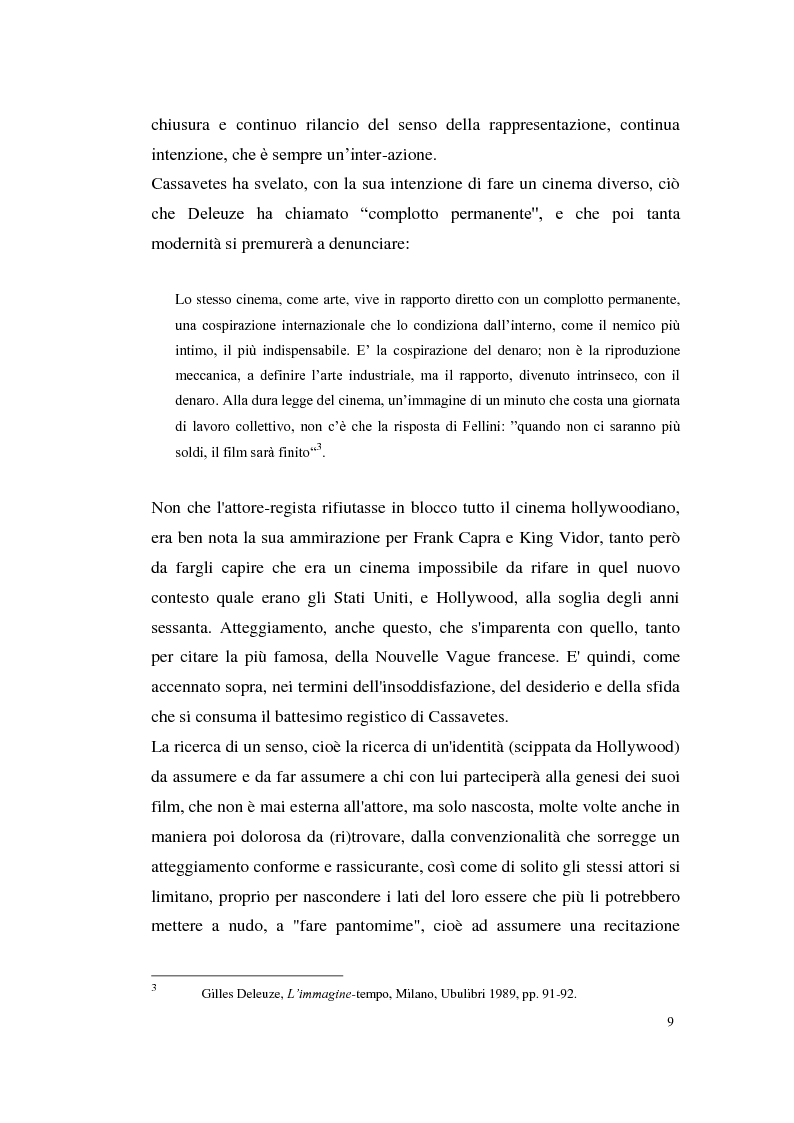 Anteprima della tesi: John Cassavetes. Un cinema vitale., Pagina 5