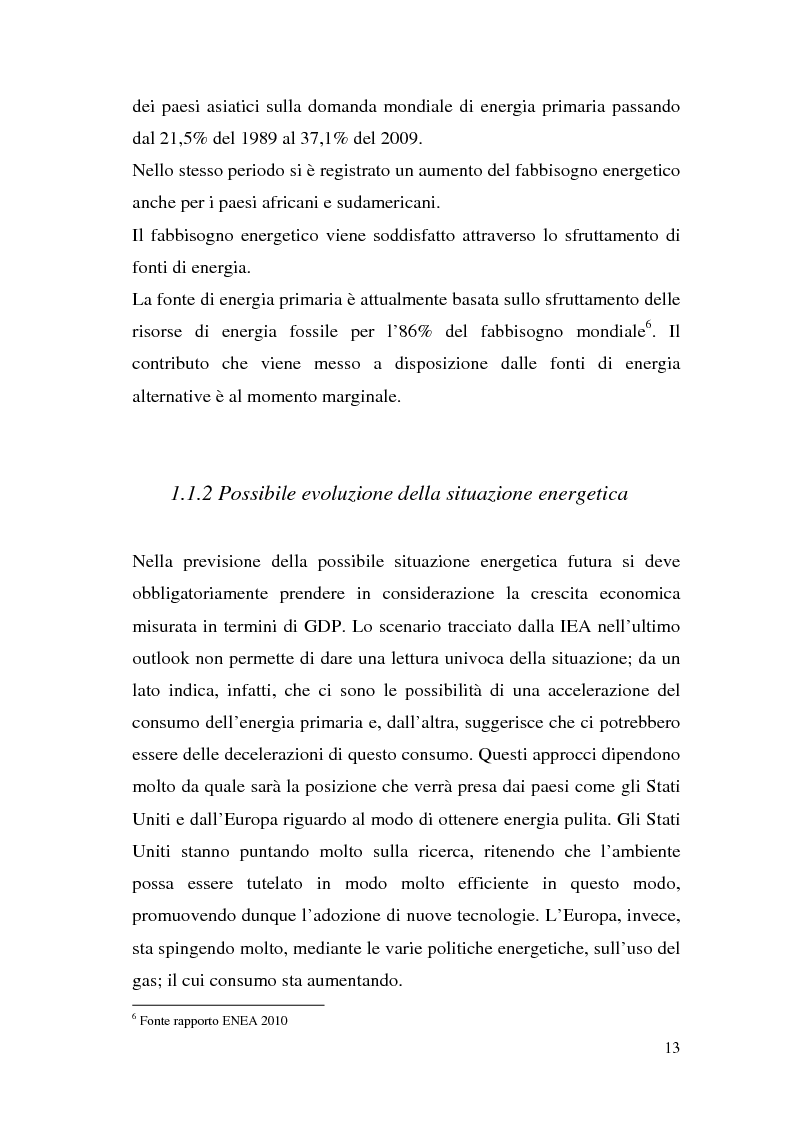 Anteprima della tesi: Le potenzialità dell'energia rinnovabile: analisi di profittabilità di un investimento nel fotovoltaico, Pagina 11