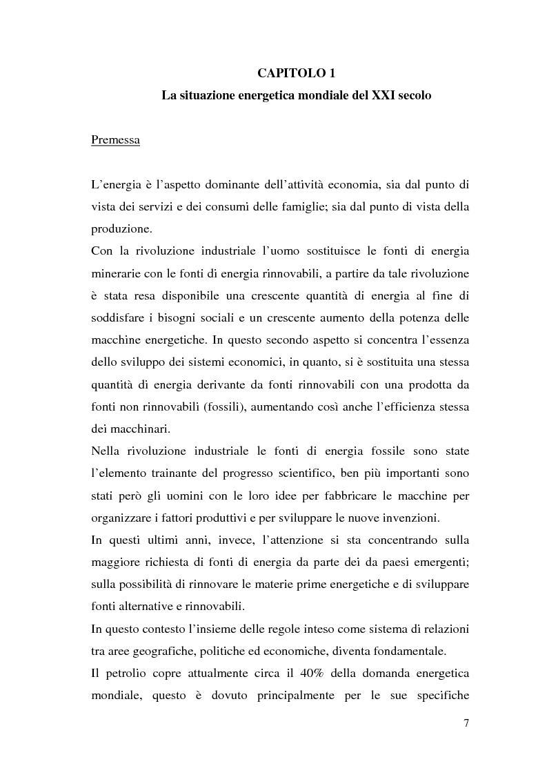 Anteprima della tesi: Le potenzialità dell'energia rinnovabile: analisi di profittabilità di un investimento nel fotovoltaico, Pagina 5