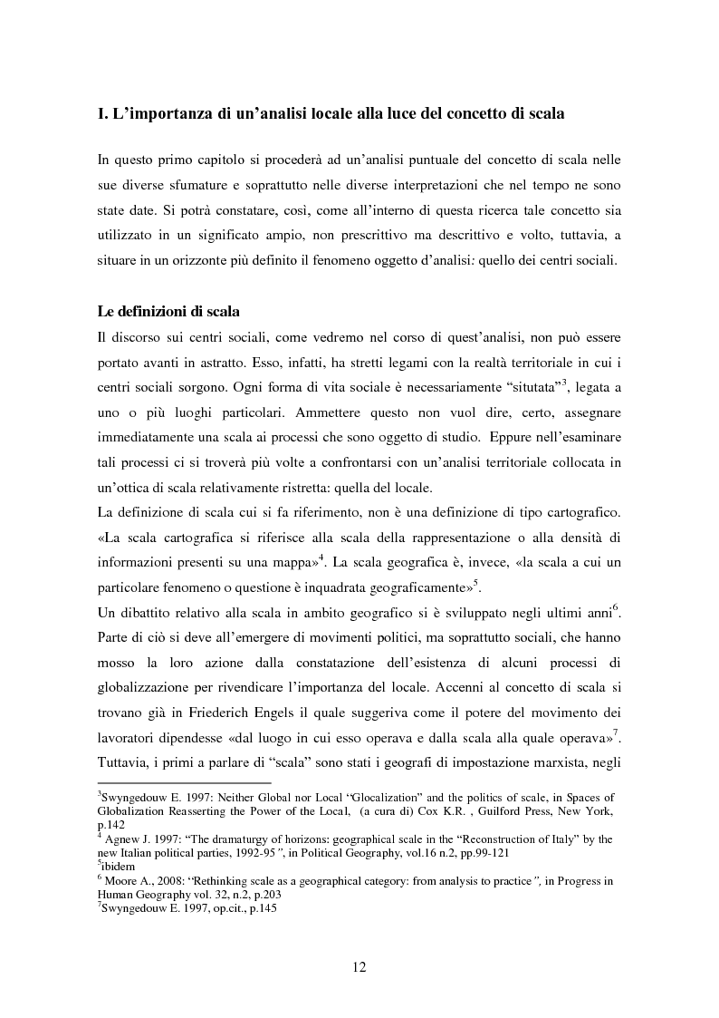Anteprima della tesi: I centri sociali a Napoli: analisi di uno spazio pubblico, Pagina 7