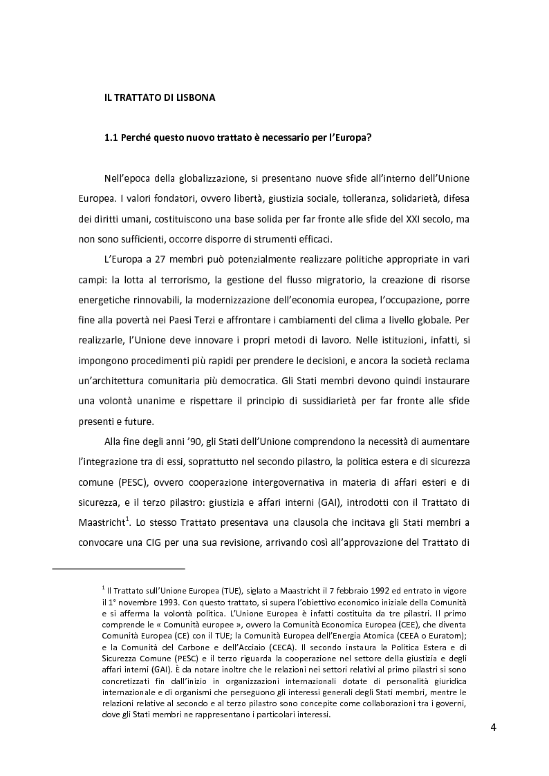 Anteprima della tesi: Il Trattato di Lisbona e la traduzione comunitaria, Pagina 3