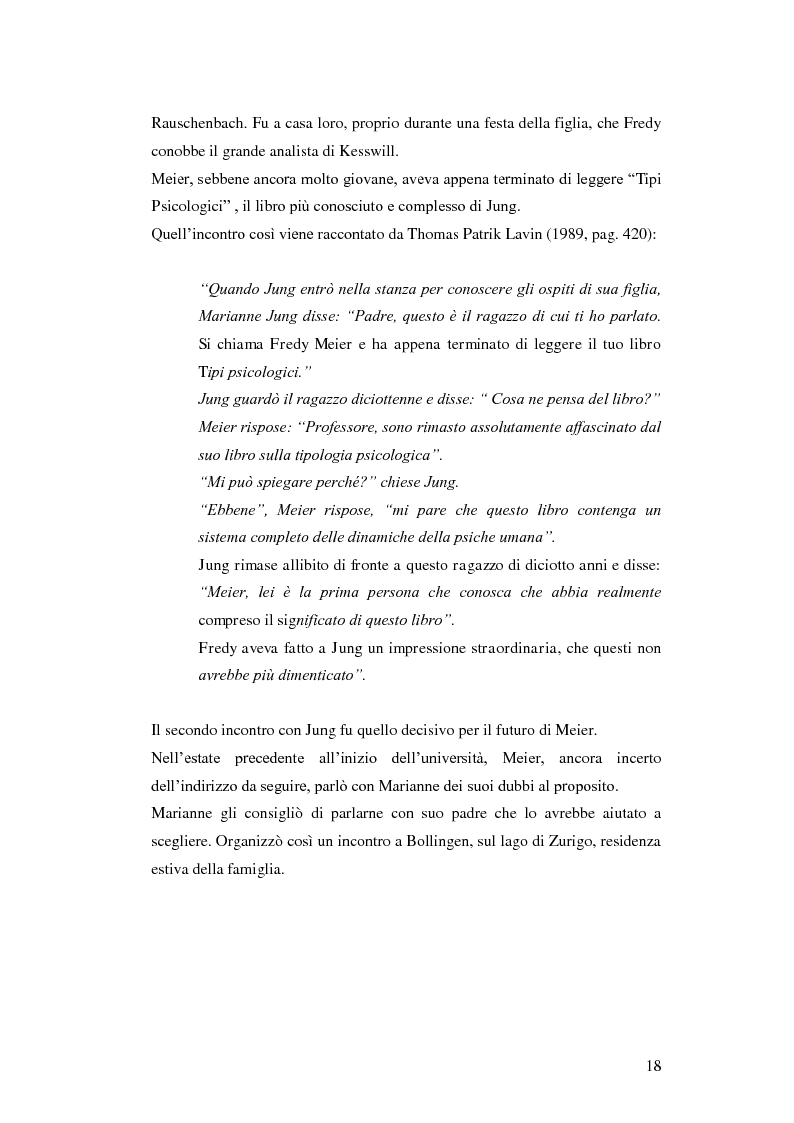Anteprima della tesi: Carl Alfred Meier: un pioniere della psicologia analitica, Pagina 11