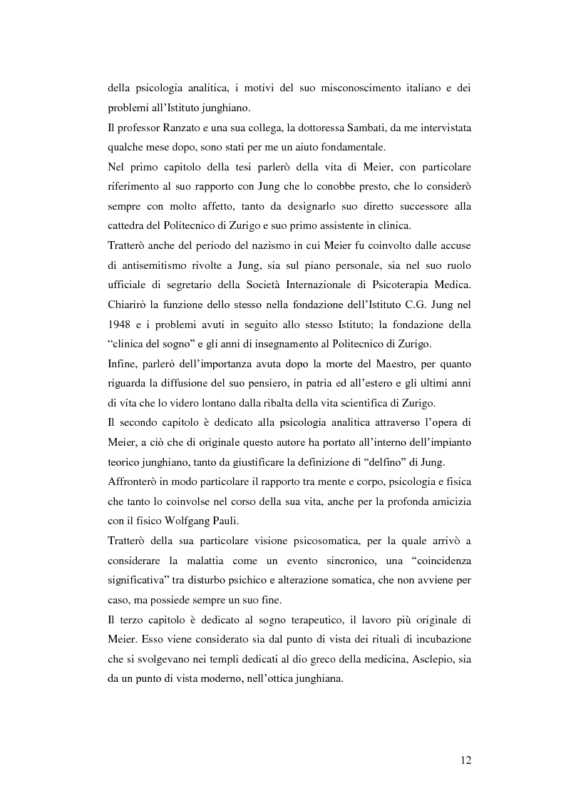 Anteprima della tesi: Carl Alfred Meier: un pioniere della psicologia analitica, Pagina 5