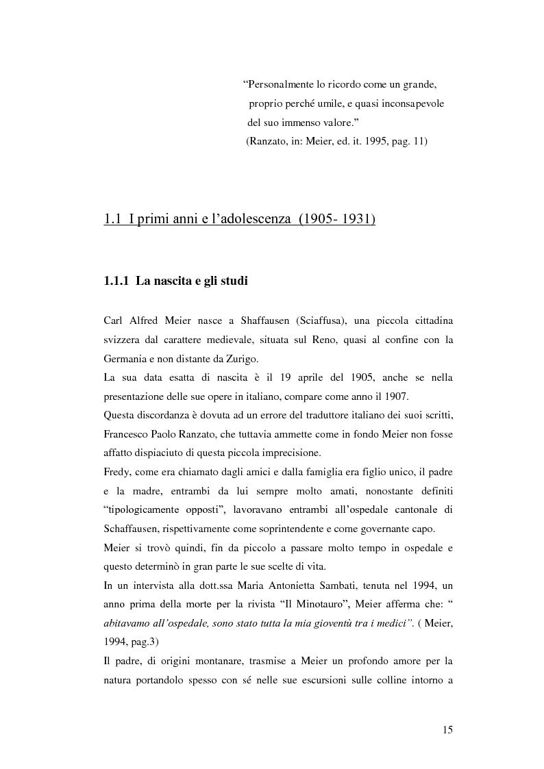 Anteprima della tesi: Carl Alfred Meier: un pioniere della psicologia analitica, Pagina 8