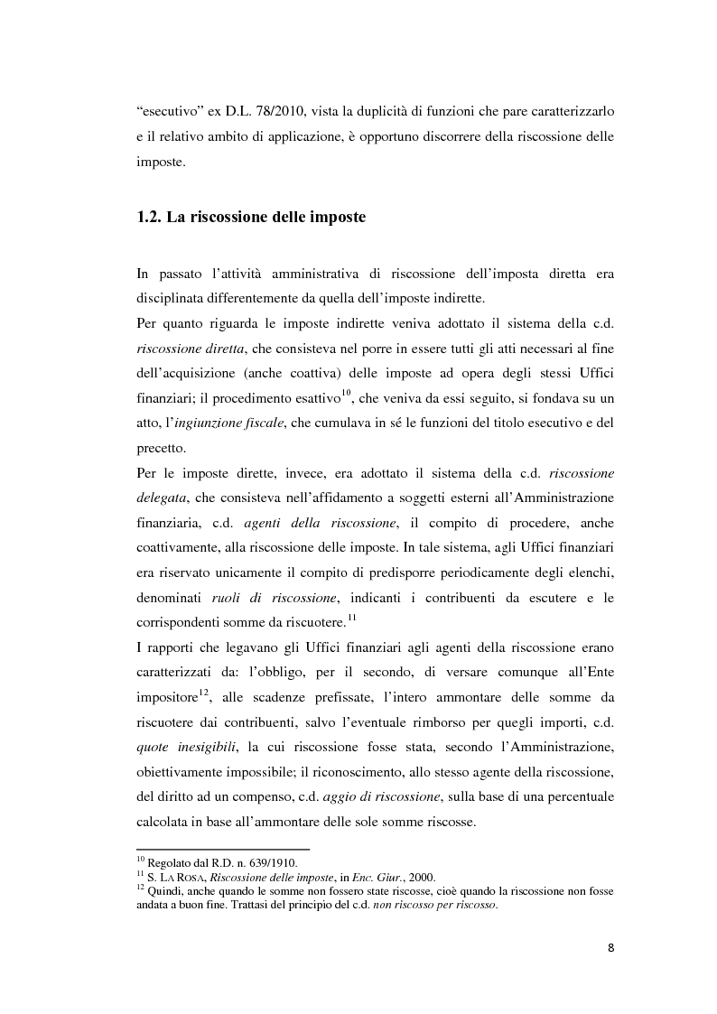 Anteprima della tesi: L'atto di accertamento esecutivo, Pagina 5